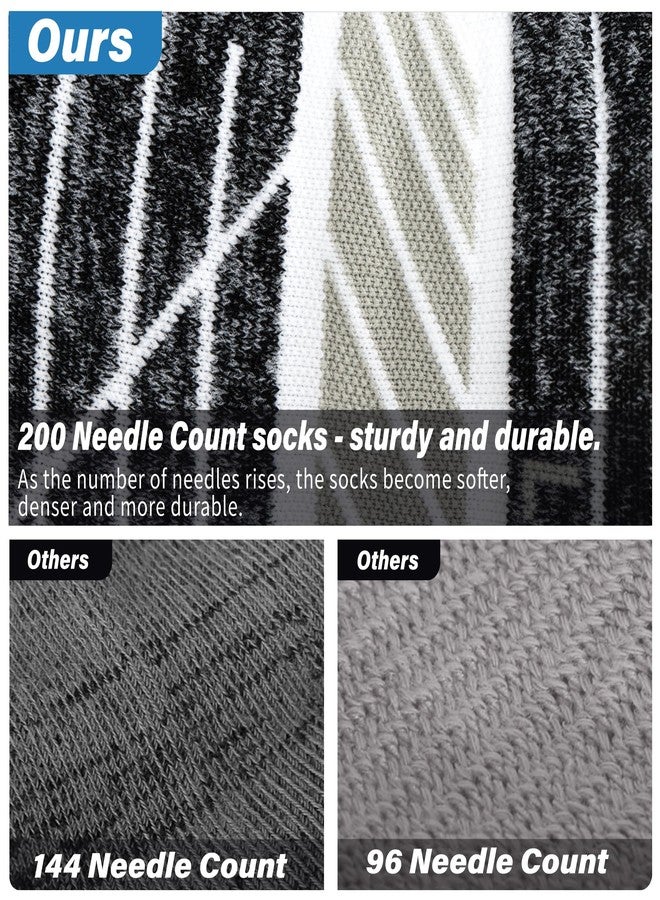 Hylaea No Show Running Athletic Anti-Blister Wicking Coolmax Socks, Seamless Anti-odor 3 Pairs Black Grey White Medium - Image 4